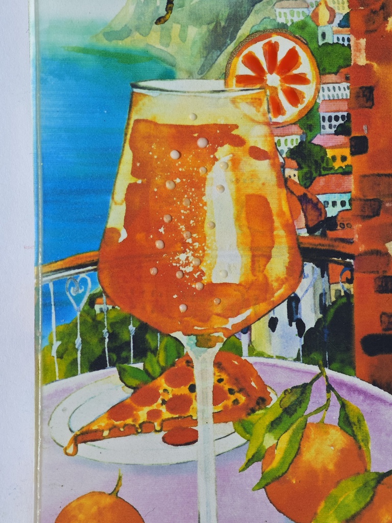 2 Wick Rectangle Candle Aperol Spritz