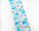 Blue Umbrellas on the Beach - Set of 2 Taper Candles