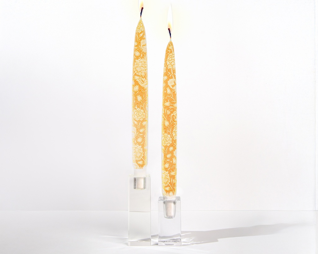 Wild Tulip, William Morris - Set of  2 Taper Candles