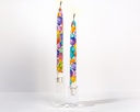 Colorful Birthday Balloons - Set of 2 Taper Candles