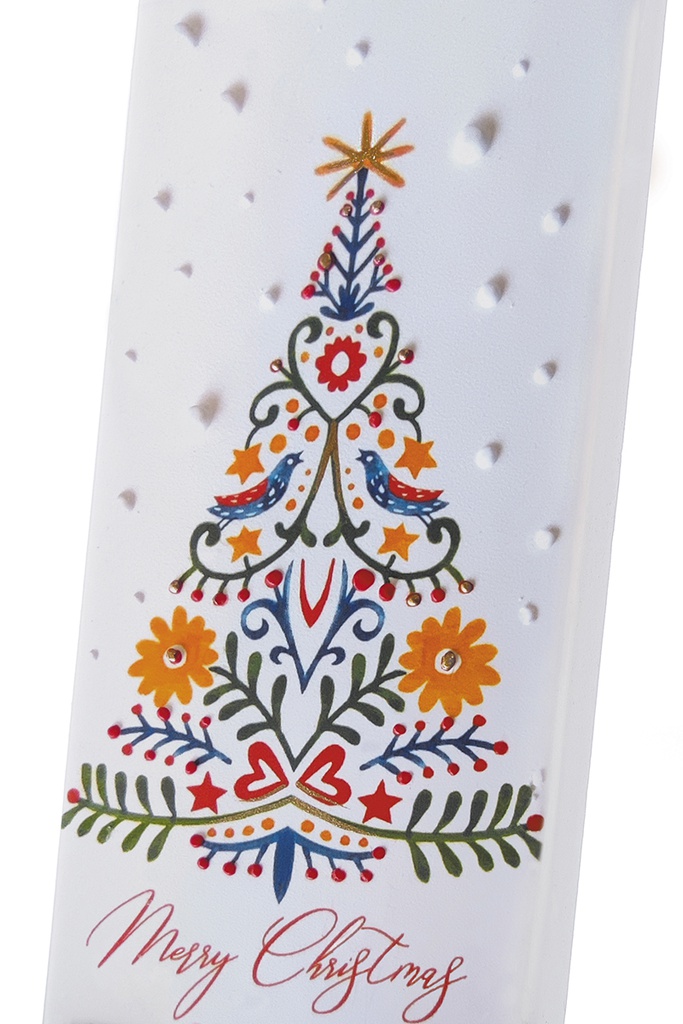 Scandinavian Folk Art Inspired Christmas Tree