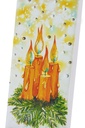 Gold Christmas Candles in Wreath