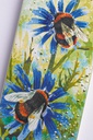 Bees on Blue Flowers
