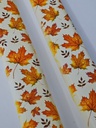 Set of  2 Taper Candles Fall Leaves