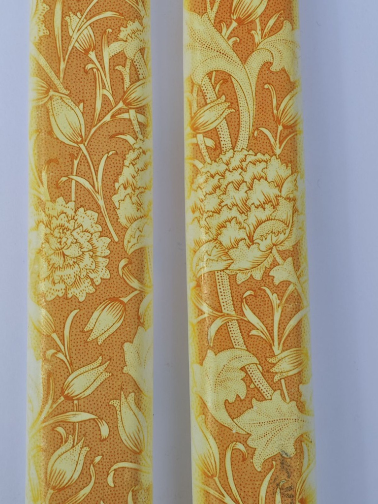Set of  2 Taper Candles Wild Tulip, William Morris