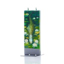 Alligator in Swamp with Water Lilies Candle